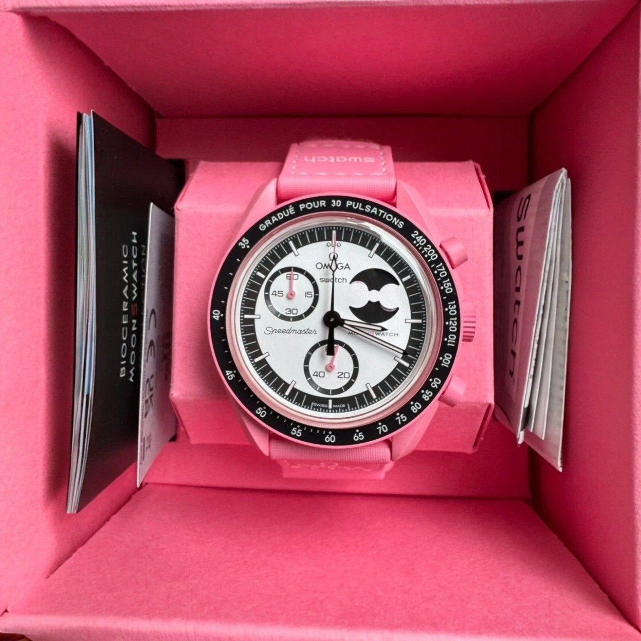 MOONSWATCH MISSION TO PINK - SWATCH X OMEGA BIOCERAMIC
